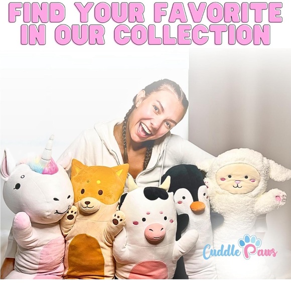 47 INCH Cuddle Paws Unicorn Plush Body Pillow for Kids 🦄 - Picture 7 of 9